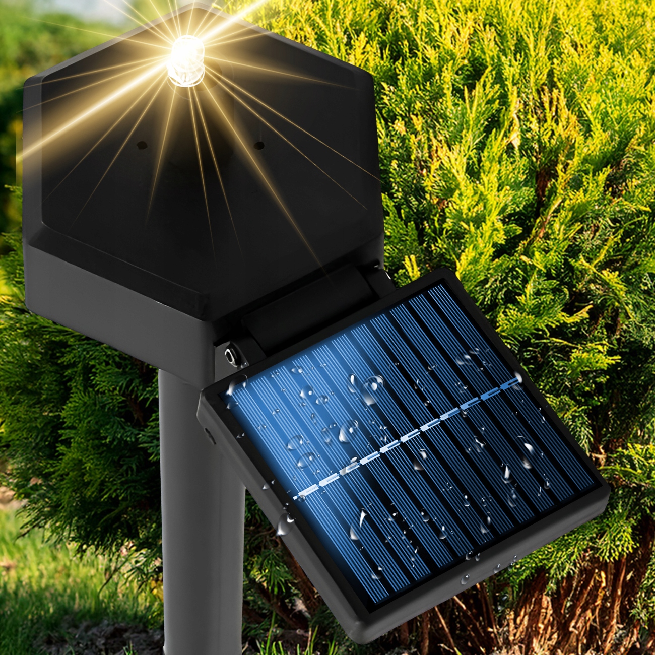 solarny-panel-s-led-diodou-v-zahrade